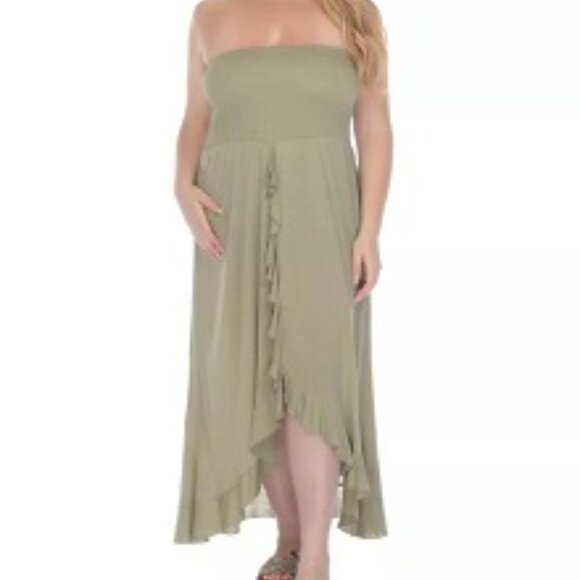 RAVIYA Brand New BLACK Plus Size Tube Dress Cover-Up Size 1X - Picture 4 of 4